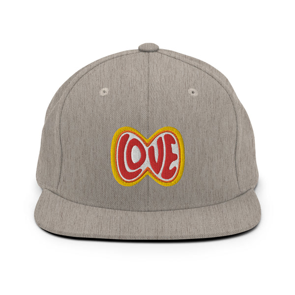 Men's "Love" Embroidered Snapback Hat