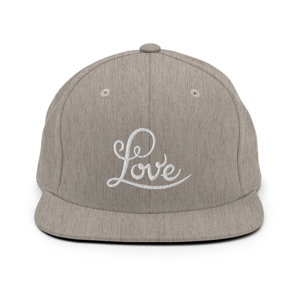 Women's "Love" Embroidered Snapback Hat