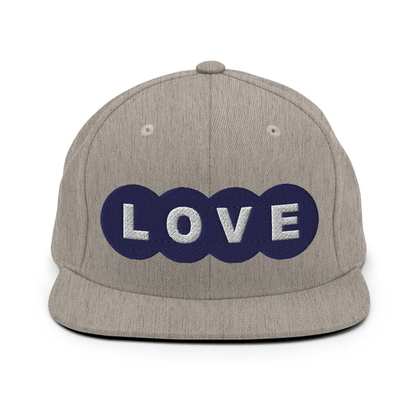 Men's "Love" Embroidered Snapback Hat