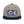 Load image into Gallery viewer, A gray and navy blue snapback hat features an embroidered and original “Love” design by Christian Clothing Brand - Loves Everywhere
