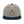 Load image into Gallery viewer, A heather gray and navy blue snapback hat features an embroidered and original “Love” design by Christian Hat Company - Loves Everywhere
