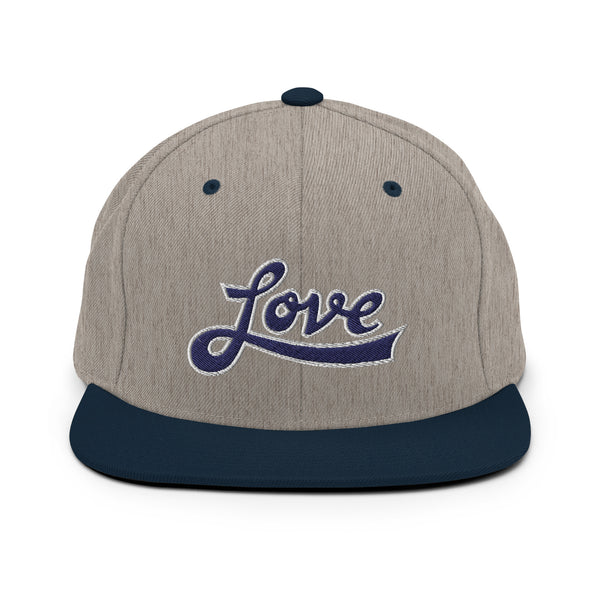 Men's "Love" Embroidered Snapback Hat