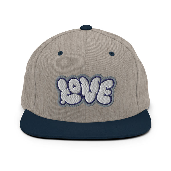 Men's "Love" Embroidered Snapback Hat