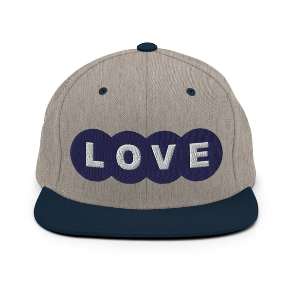 Men's "Love" Embroidered Snapback Hat