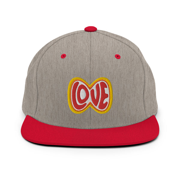 Men's "Love" Embroidered Snapback Hat