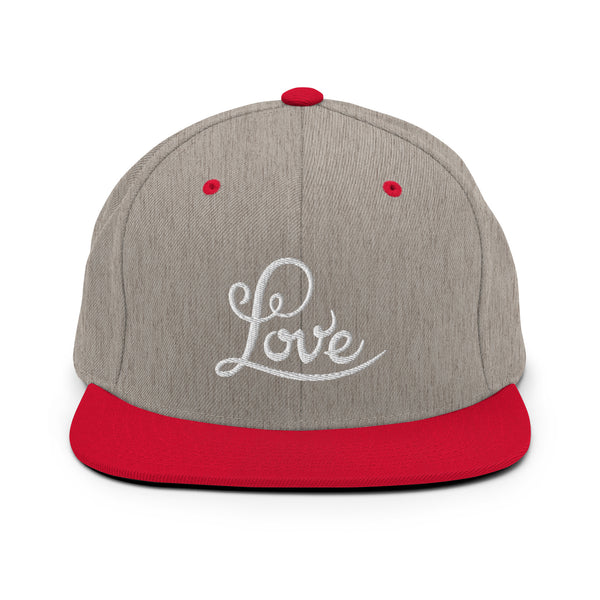 Women's "Love" Embroidered Snapback Hat