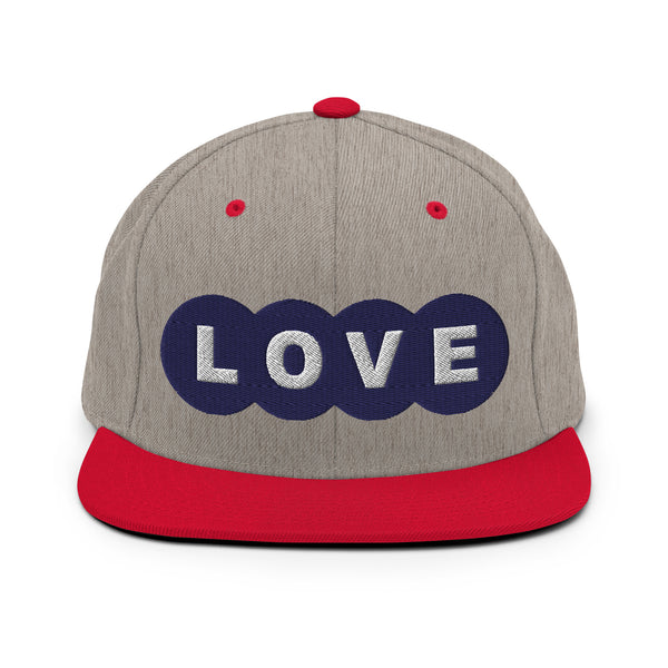 Men's "Love" Embroidered Snapback Hat