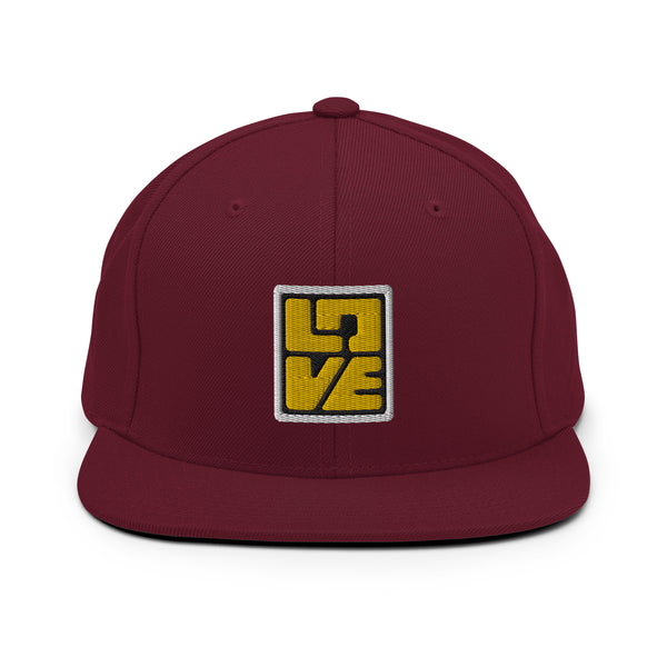 Men's "Love" Embroidered Snapback Hat