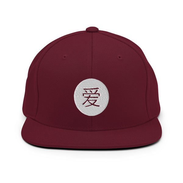 Men's "Love" Embroidered Snapback Hat