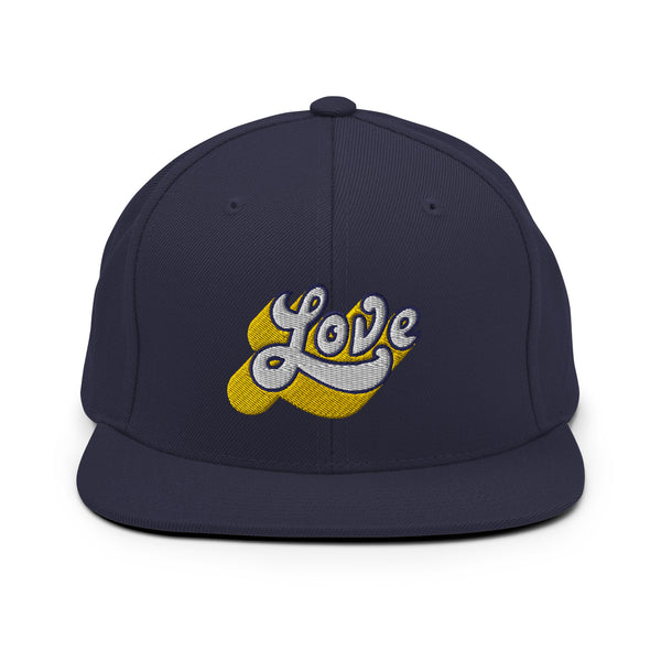 Men's "Love" Embroidered Snapback Hat