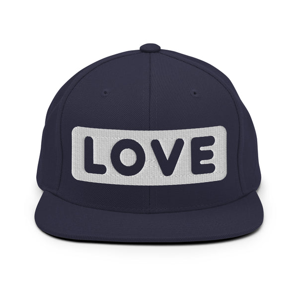 Men's "Love" Embroidered Snapback Hat