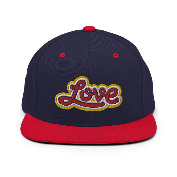 Men's "Love" Embroidered Snapback Hat