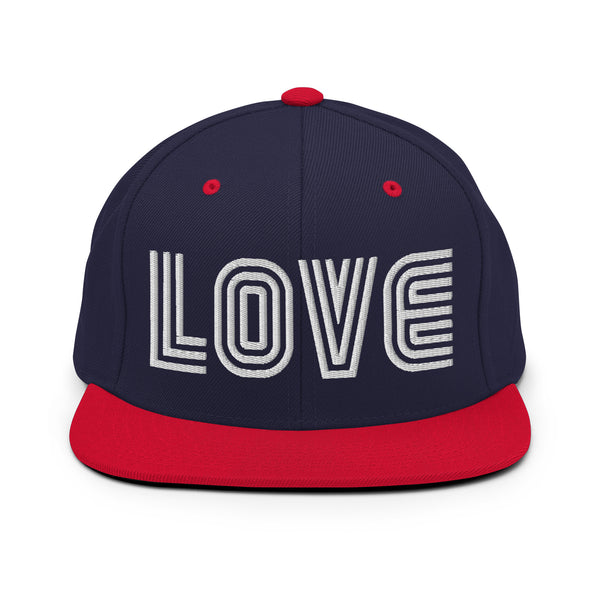 Men's "Love" Embroidered Snapback Hat