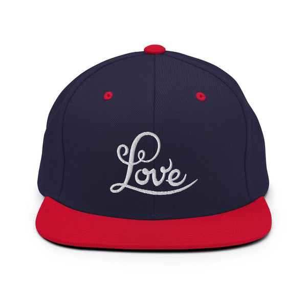 Women's "Love" Embroidered Snapback Hat