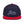 Load image into Gallery viewer, A navy blue and red snapback hat features an embroidered and original “Love” design by Christian Apparel Company - Loves Everywhere
