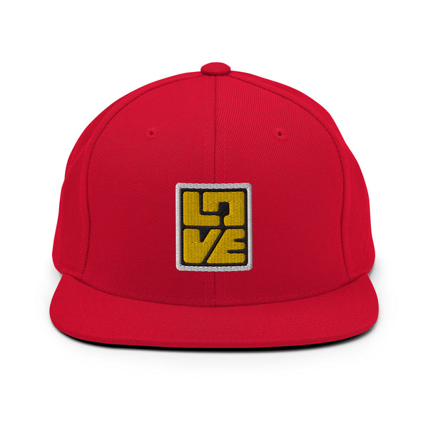 Men's "Love" Embroidered Snapback Hat