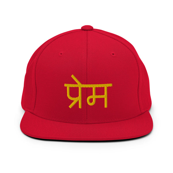 Men's "Love" Embroidered Snapback Hat