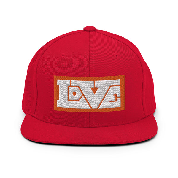 Men's "Love" Embroidered Snapback Hat