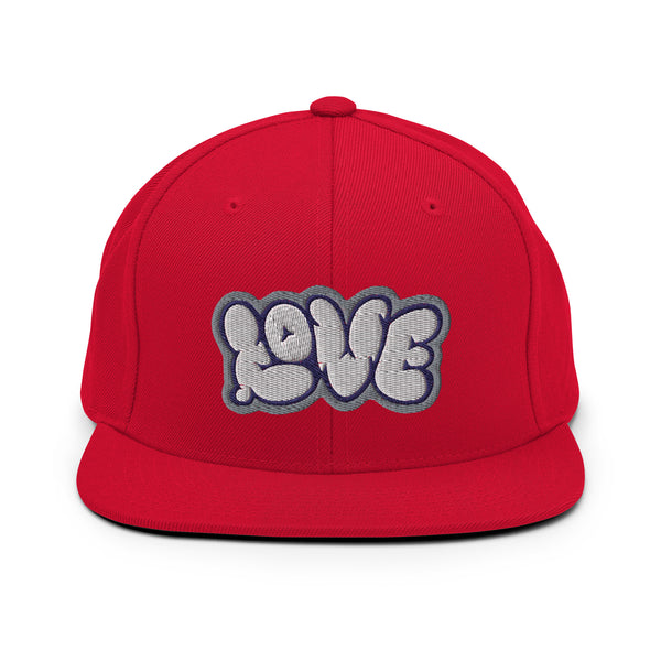 Men's "Love" Embroidered Snapback Hat