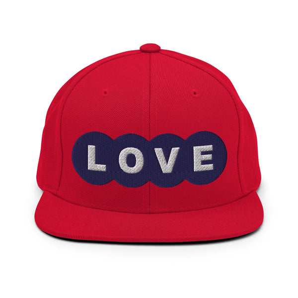 Men's "Love" Embroidered Snapback Hat