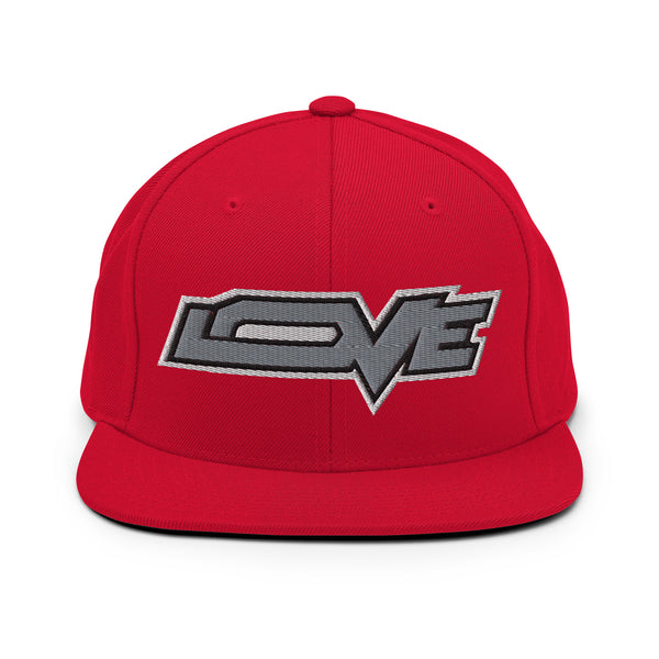 Men's "Love" Embroidered Snapback Hat