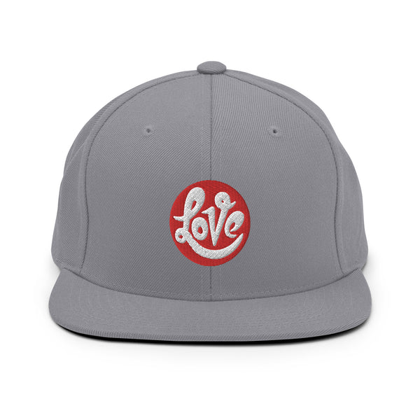 Men's "Love" Embroidered Snapback Hat