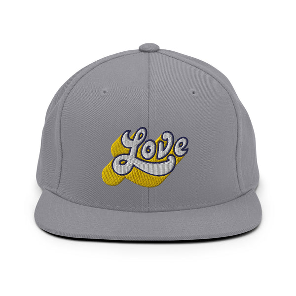 Men's "Love" Embroidered Snapback Hat