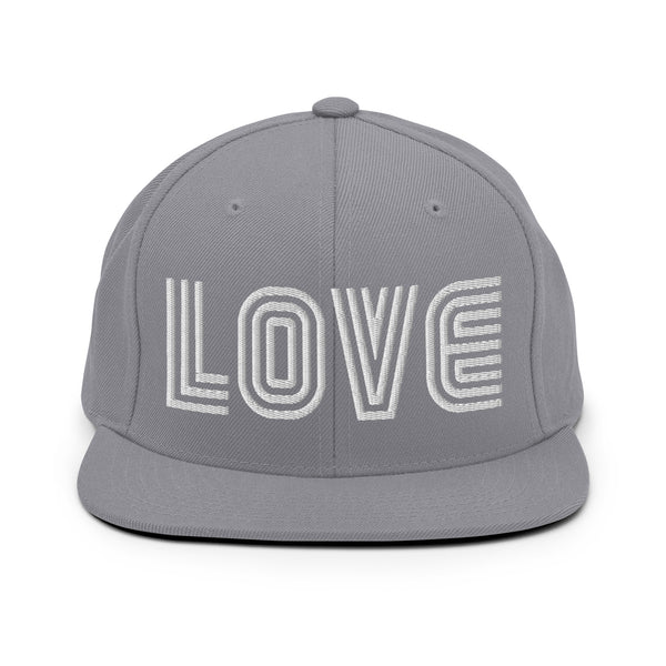 Men's "Love" Embroidered Snapback Hat