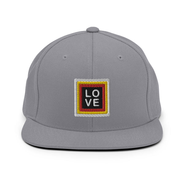 Men's "Love" Embroidered Snapback Hat