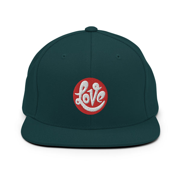 Men's "Love" Embroidered Snapback Hat