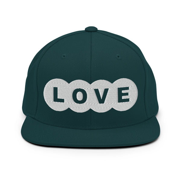 Men's "Love" Embroidered Snapback Hat