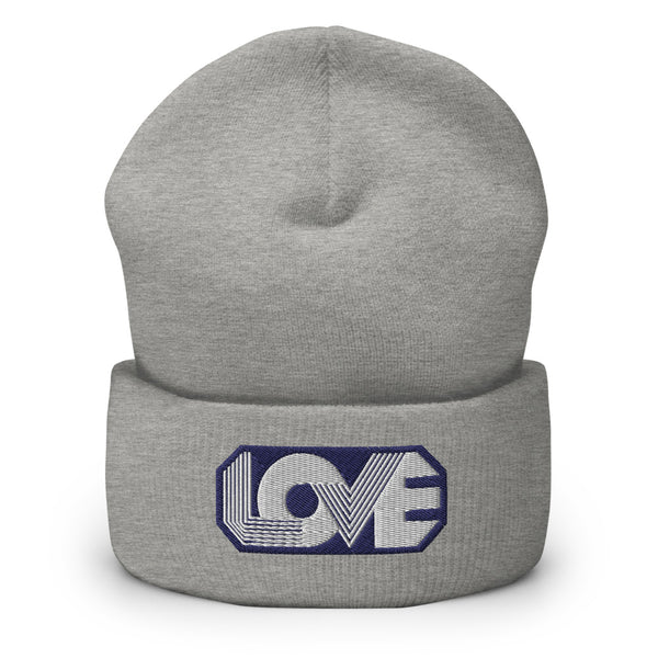 Men's "Love" Embroidered Cuffed Beanie