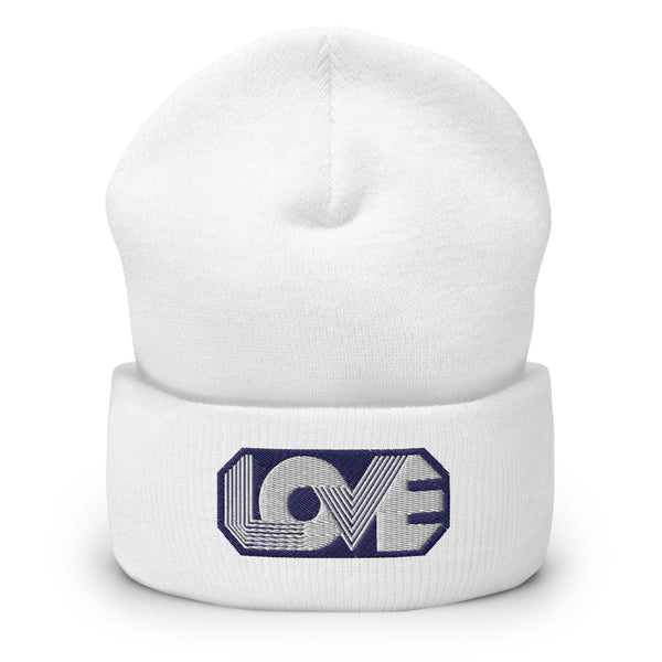 Men's "Love" Embroidered Cuffed Beanie