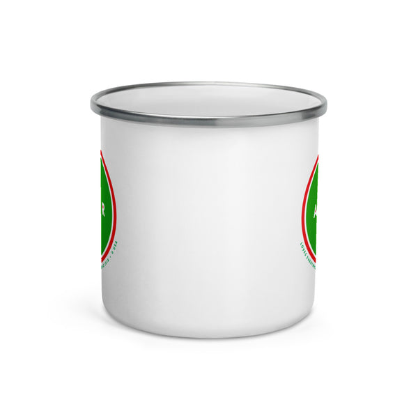 Enamel Mug w/Silver Rim