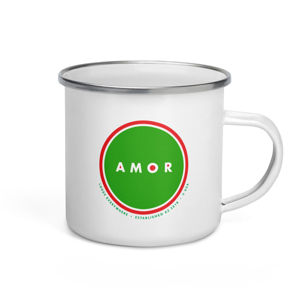 Enamel Mug w/Silver Rim