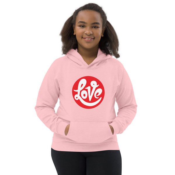 Girl's "Love" Printed Hoodie