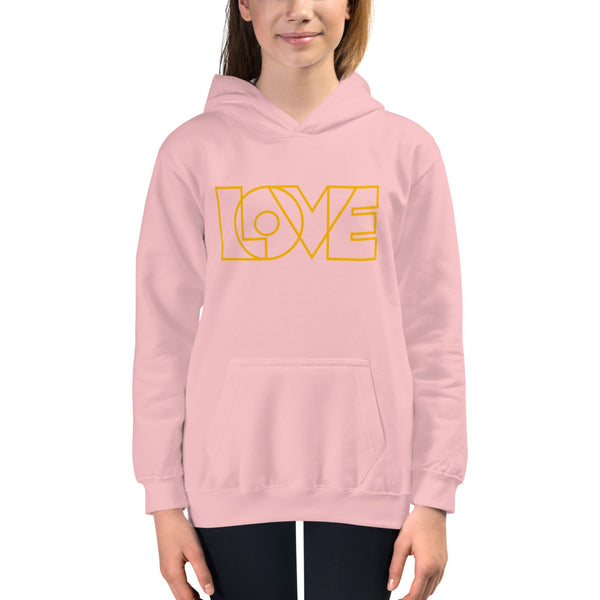 Girl's "Love" Printed Hoodie