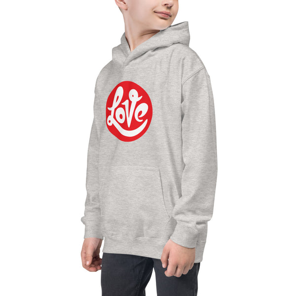 Boy's "Love" Printed Hoodie