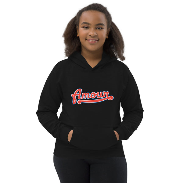 Girl's "Love" Printed Hoodie