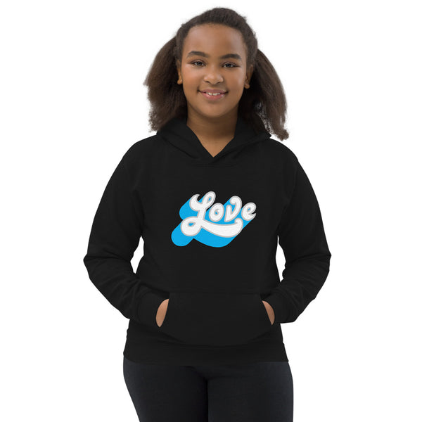 Girl's "Love" Printed Hoodie