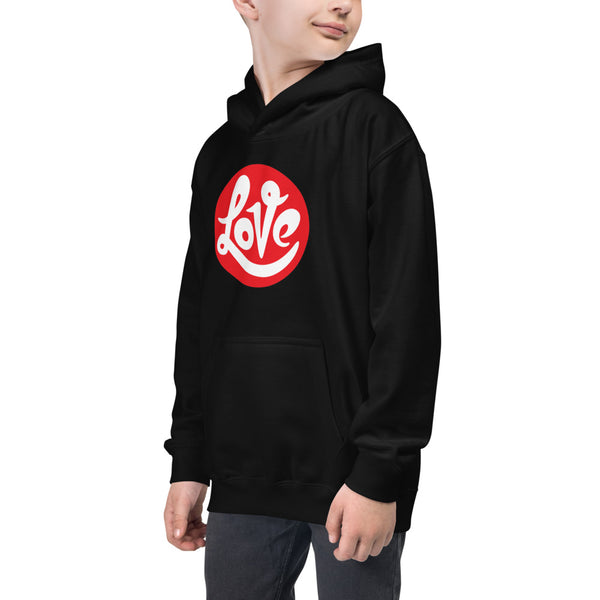 Boy's "Love" Printed Hoodie