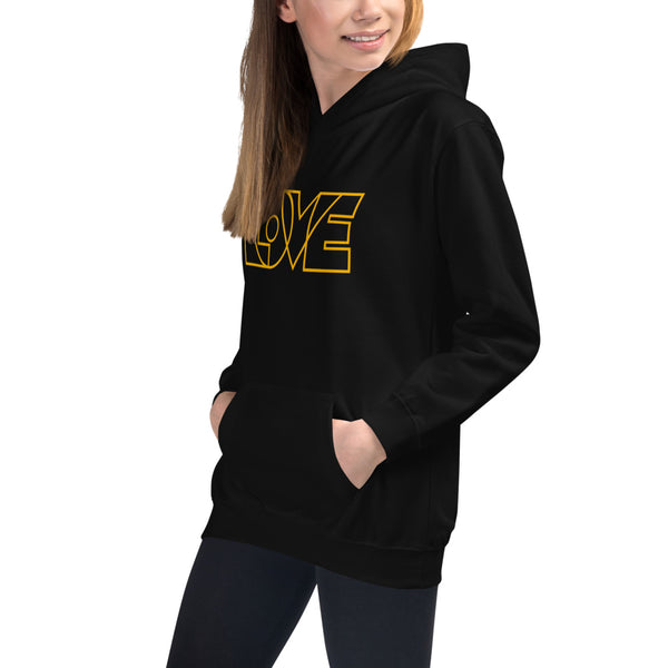 Girl's "Love" Printed Hoodie