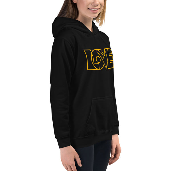 Girl's "Love" Printed Hoodie