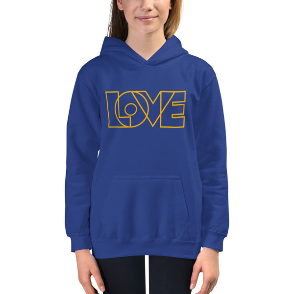 Girl's "Love" Printed Hoodie