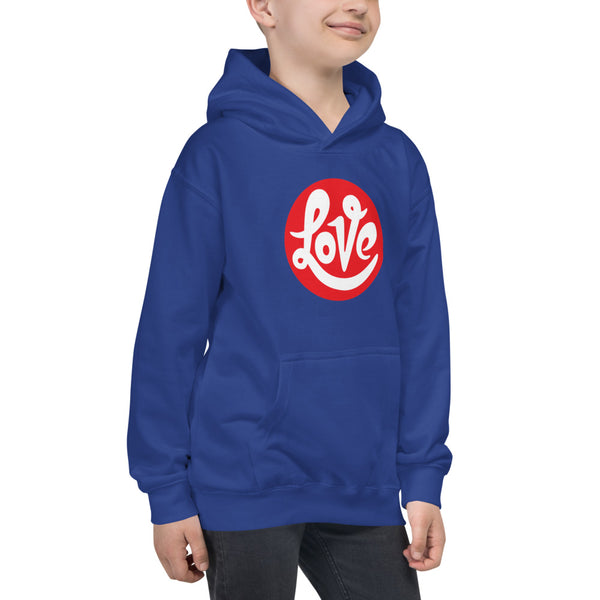 Boy's "Love" Printed Hoodie