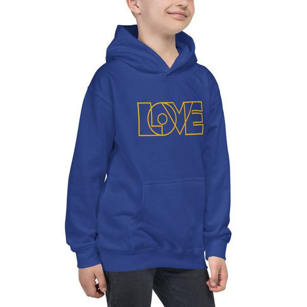 Boy's "Love" Printed Hoodie