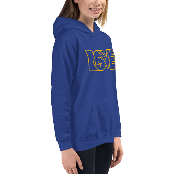 Girl's "Love" Printed Hoodie