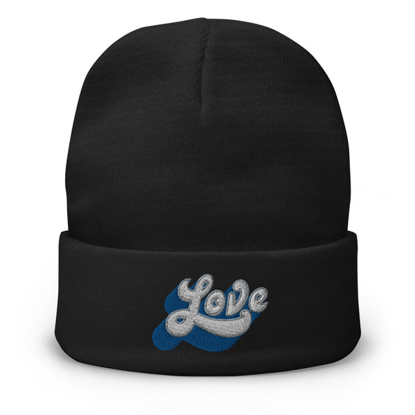 Women's "Love" Embroidered Knit Beanie