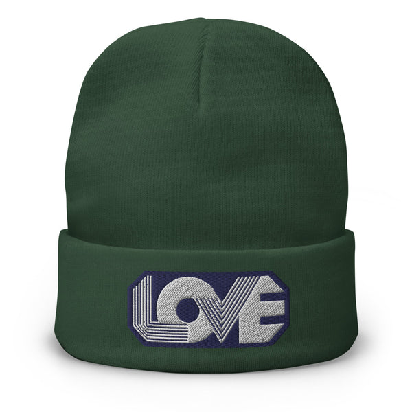 Women's "Love" Embroidered Knit Beanie