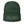 Load image into Gallery viewer, A woman’s knit, dark green beanie features a professionally embroidered, original “Amor” design by Christian Hat Company - Loves Everywhere
